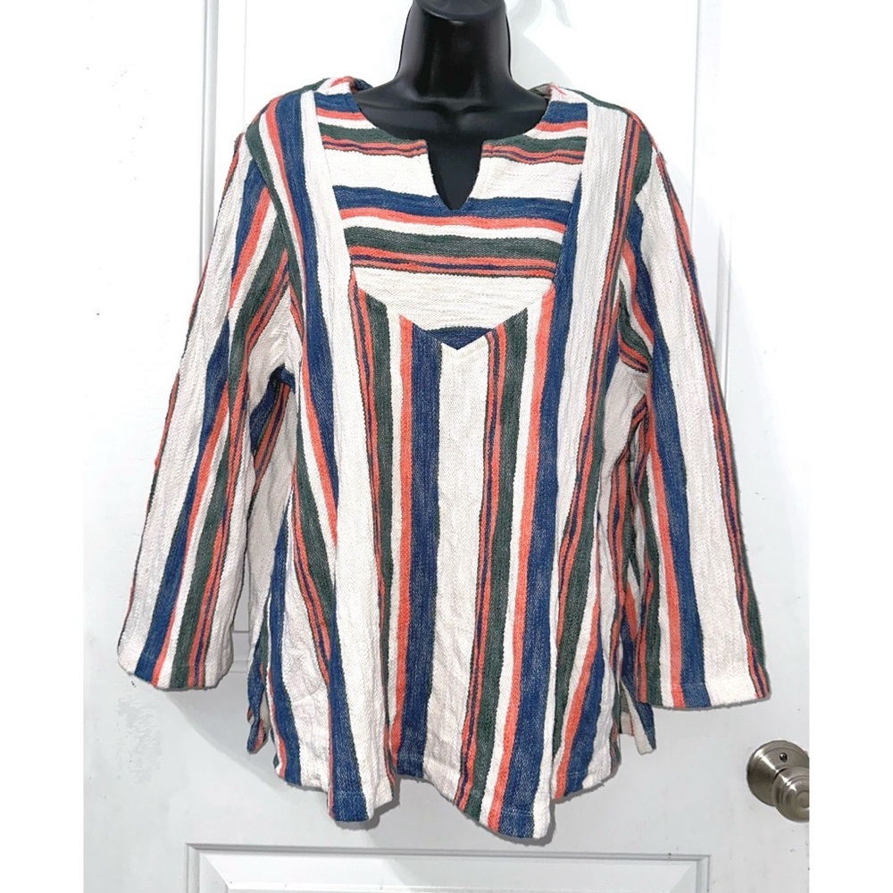 LOGO by Lori Goldstein Beach to Street Striped Pullover - Picture 2 of 6